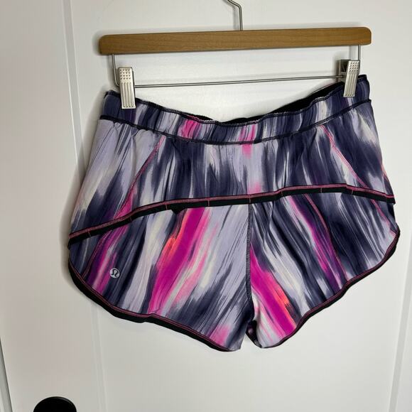 Lululemon Run: Roll Down Running Drawstring Short Mirage Deep Indigo Size 6 - Picture 5 of 6